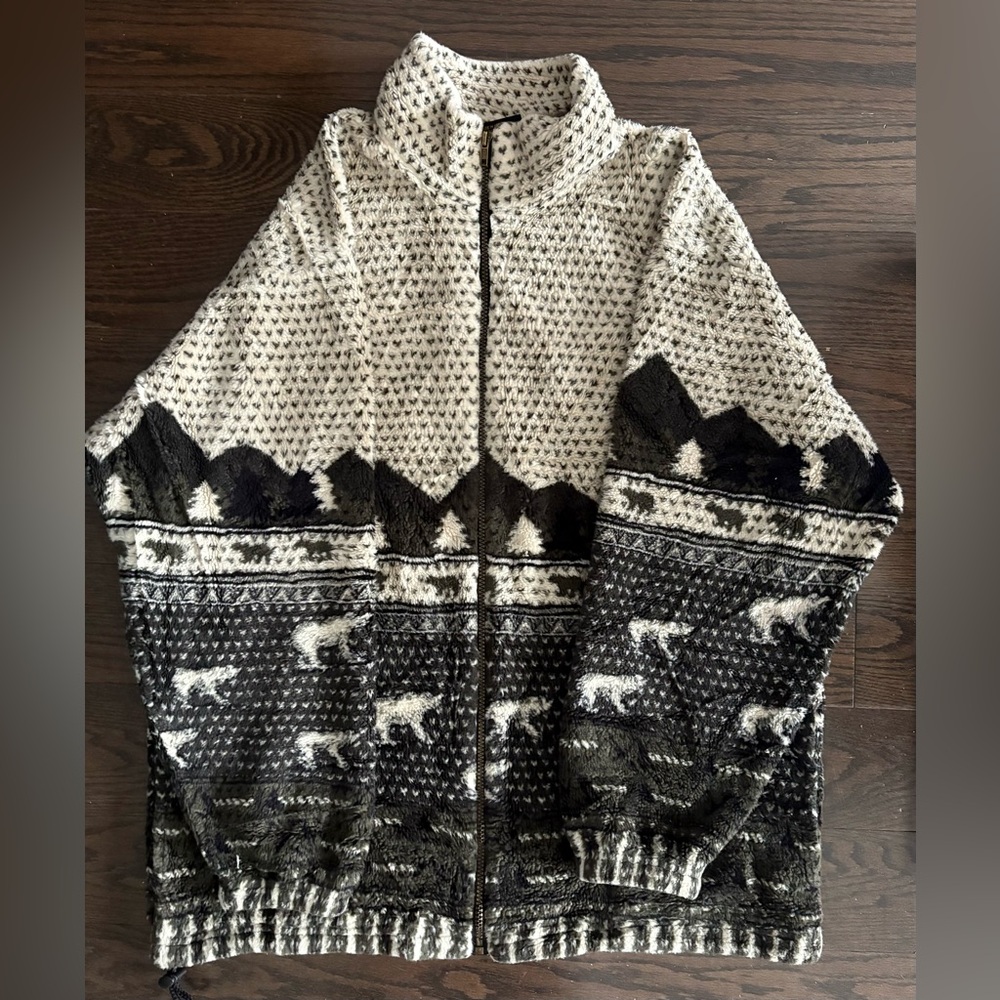 Vintage 1990s Marshland Canada Fleece Light Weight Jacket, Unisex
